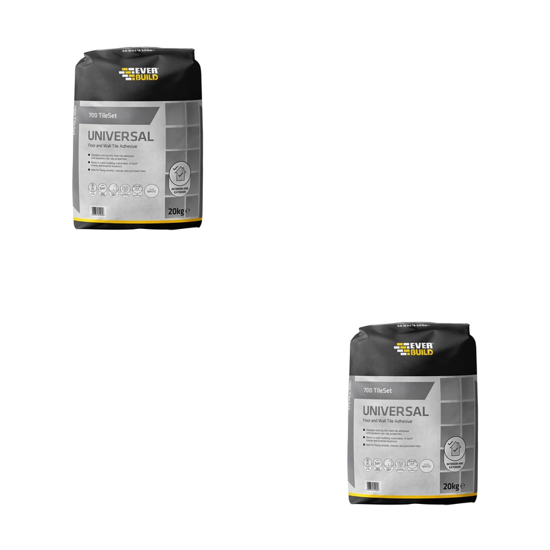 Everbuild Sika 700 TileSet Universal Grey 20kg - 678329