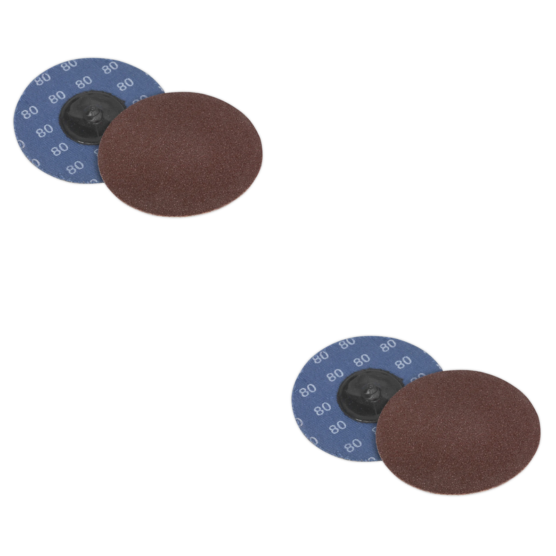 Sealey Sanding Disc 50mm 80Grit Pack of 10