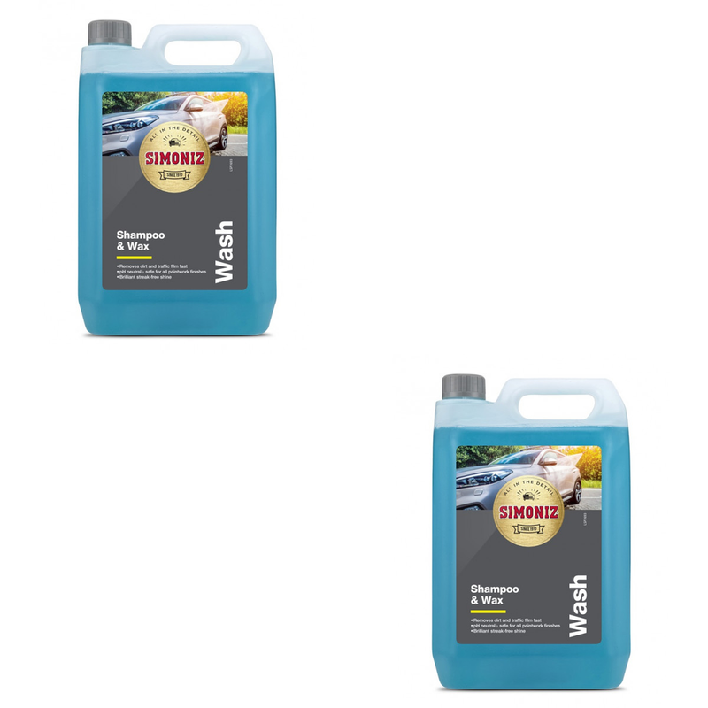 Simoniz Shampoo & Wax - 5 Litre PH Neutral Car Care