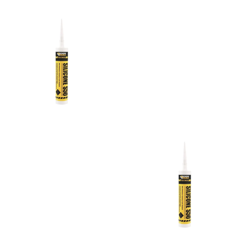 Everbuild Sika Tecnic Silicone S50 White 310ml - 486433