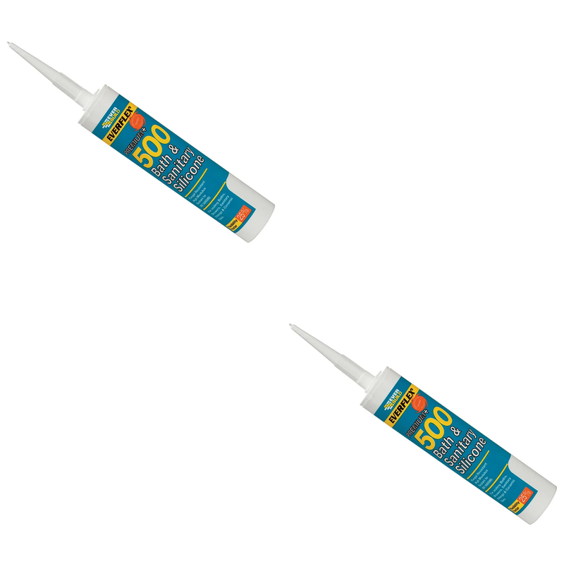 Everbuild Sika 500 Bath & Sanitary Silicone Sealant Sandstone 290ml