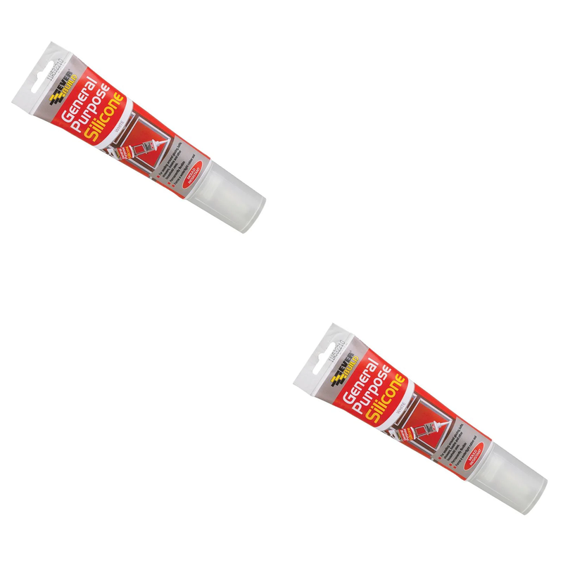 Everbuild Sika Easi-squeeze General Purpose Silicone Clear 80ml - 483130