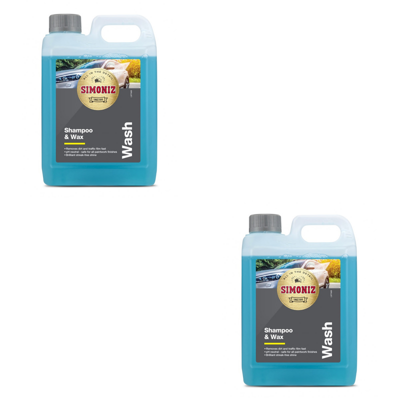 Simoniz Shampoo & Wax - 2 Litre PH Neutral Formula
