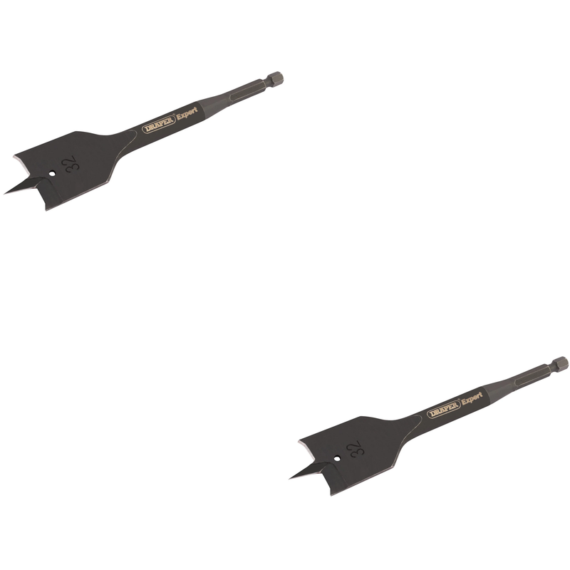 Draper Expert Flat Wood Bit - Multiple Sizes Available