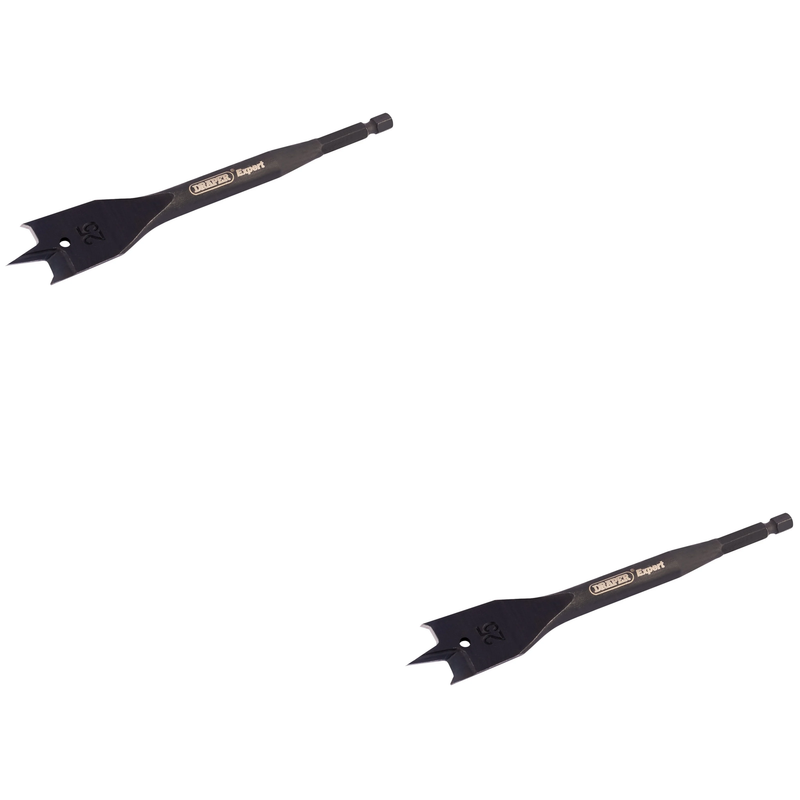 Draper Expert Flat Wood Bit - Multiple Sizes Available