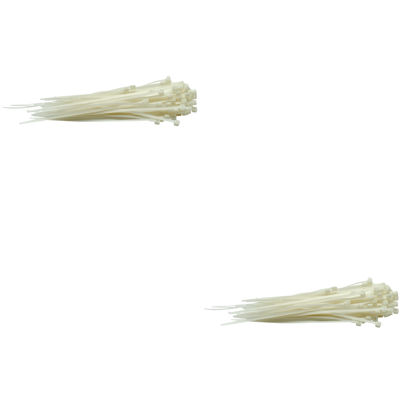 Draper Cable Ties, 3.6 x 150mm, White - Multiple Pack Options