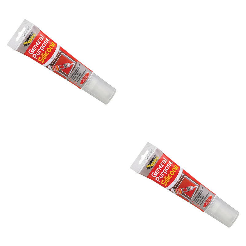 Everbuild Sika Easi-squeeze General Purpose Silicone White 80ml - 483131