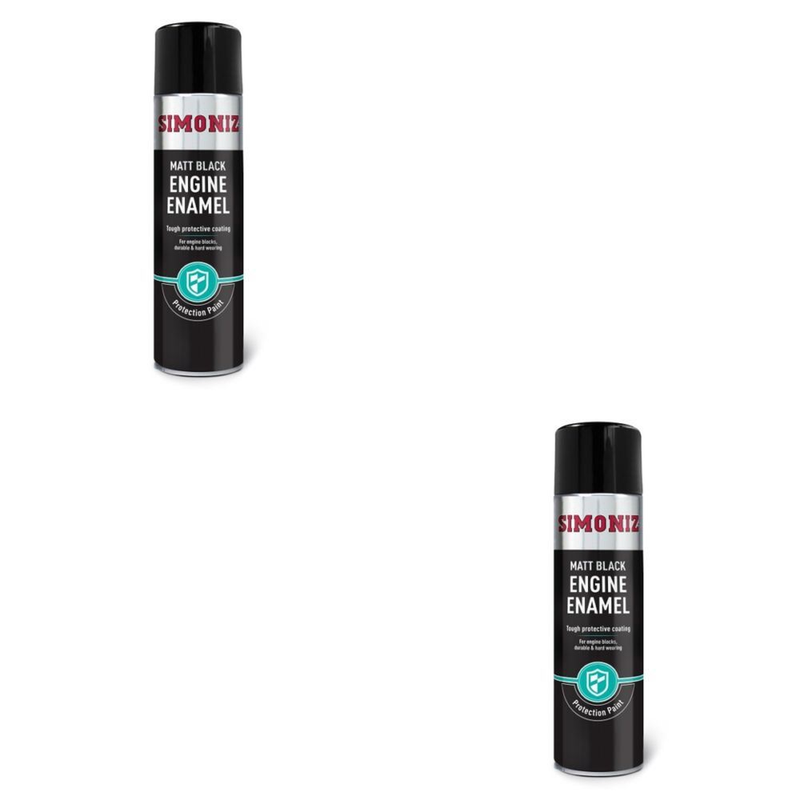 Simoniz Engine Enamel Spray Paint 500ml Matt Black
