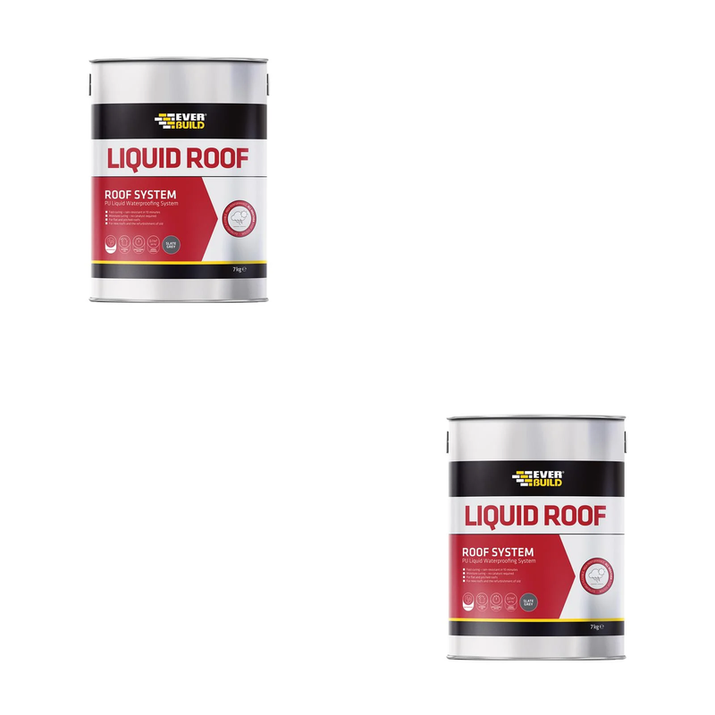 Everbuild Sika Aquaseal Liquid Roof Slate Grey 7kg - 511382
