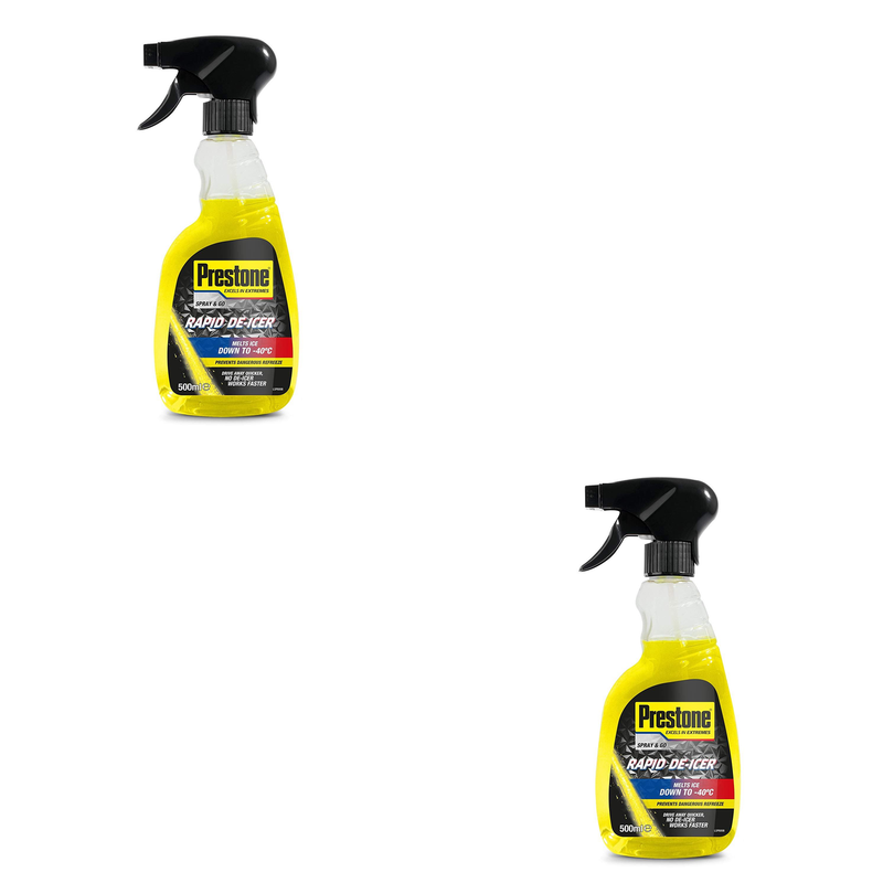 Prestone De-Icer Trigger Spray 500ml - Melts Ice to -40°C