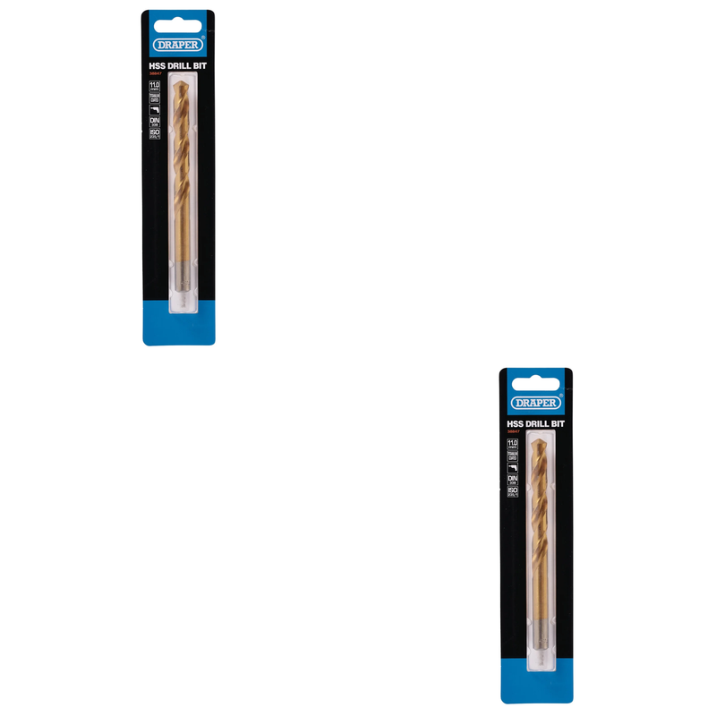 Draper HSS Titanium Drill Bit, 11 x 130mm - Multi-Pack Options
