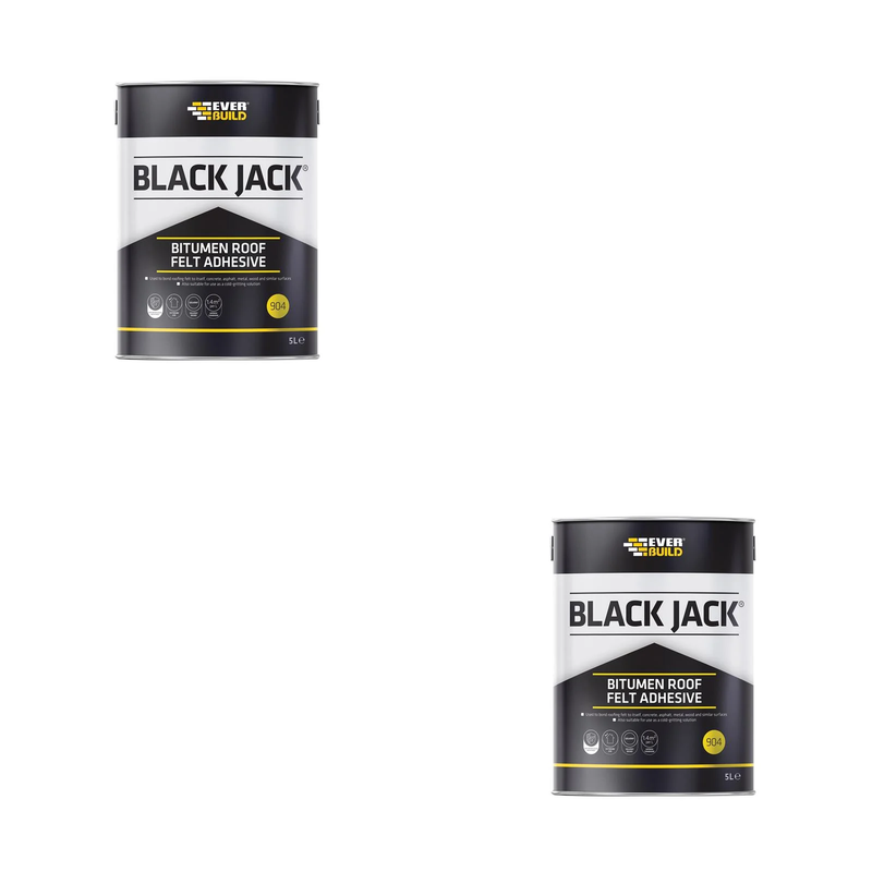 Everbuild Sika Black Jack® 904 Bitumen Roof Felt Adhesive 5 litre - 852652