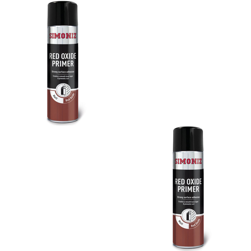 Simoniz Red Oxide Primer Spray Paint 500ml SIMP13D