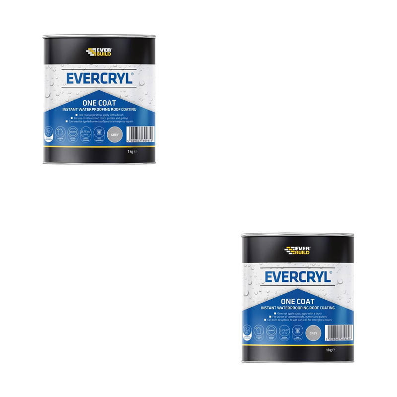 Everbuild Sika Evercryl® One Coat Grey 1kg - 851469