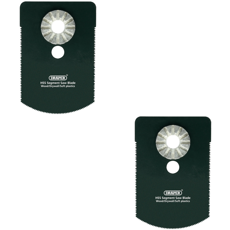 Draper HSS Segment Saw Blade, 66mm, 18tpi - Multi Pack Options