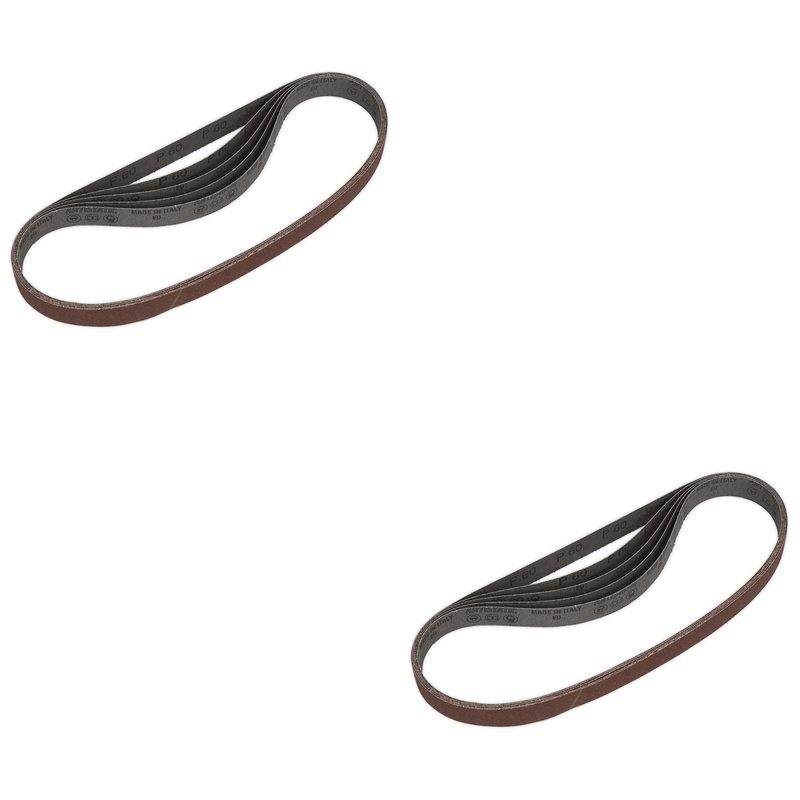 Sealey 25 x 762mm Sanding Belt 60Grit - Pack of 5 - SB0020 Trade Quality
