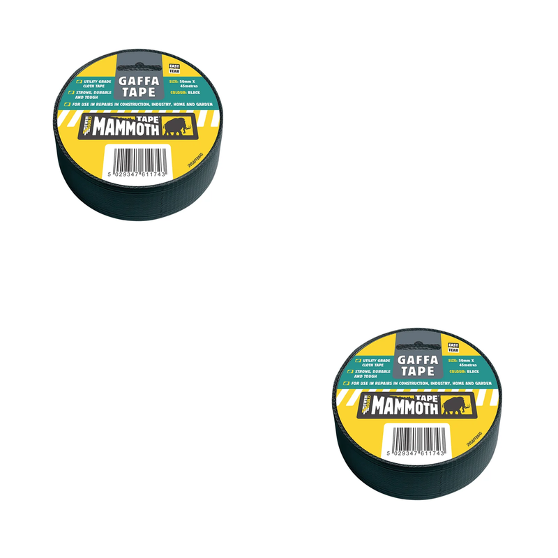 Everbuild Sika Gaffa Tape 50mm x 45m Black - 467448