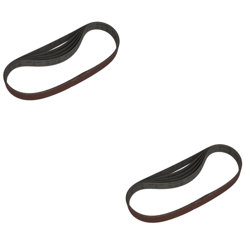 Sealey 25 x 762mm Sanding Belt 80Grit - Pack of 5 - SB0021 Trade Quality