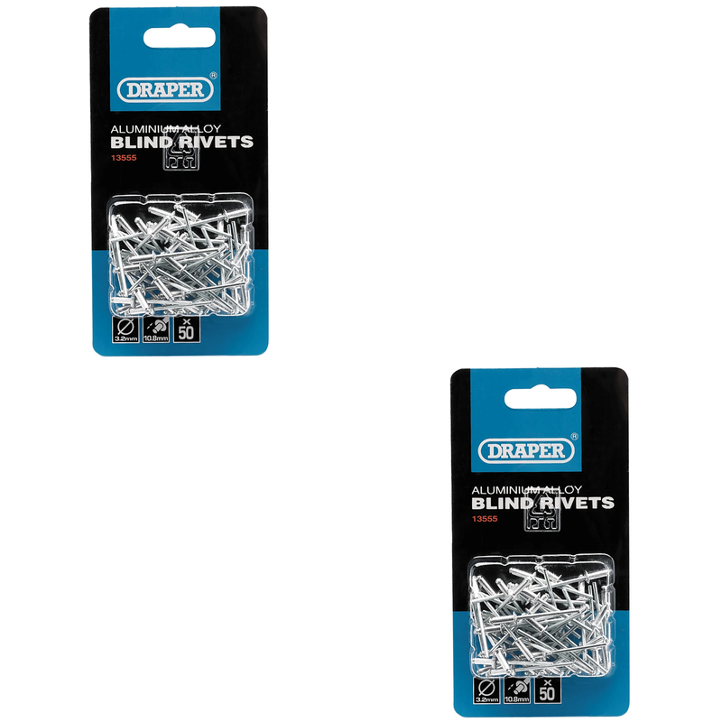 Draper Blind Rivets, 3.2mm - Pack of 50