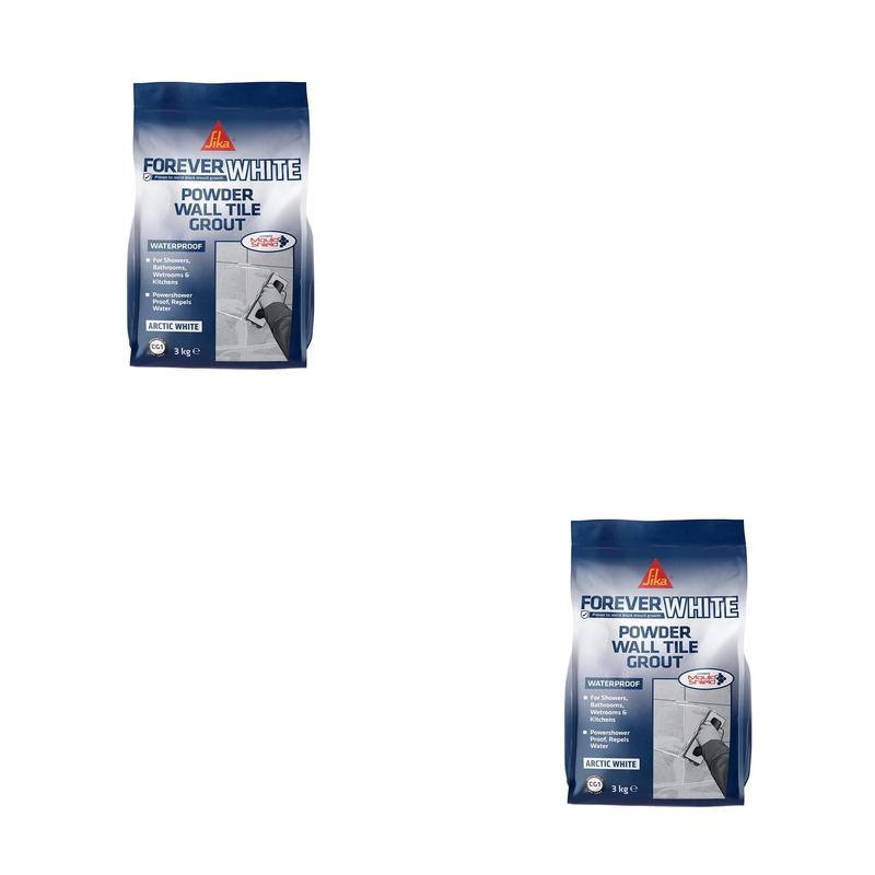 Everbuild Sika Sika® Forever White Powder Wall Tile Grout 3kg - 852167