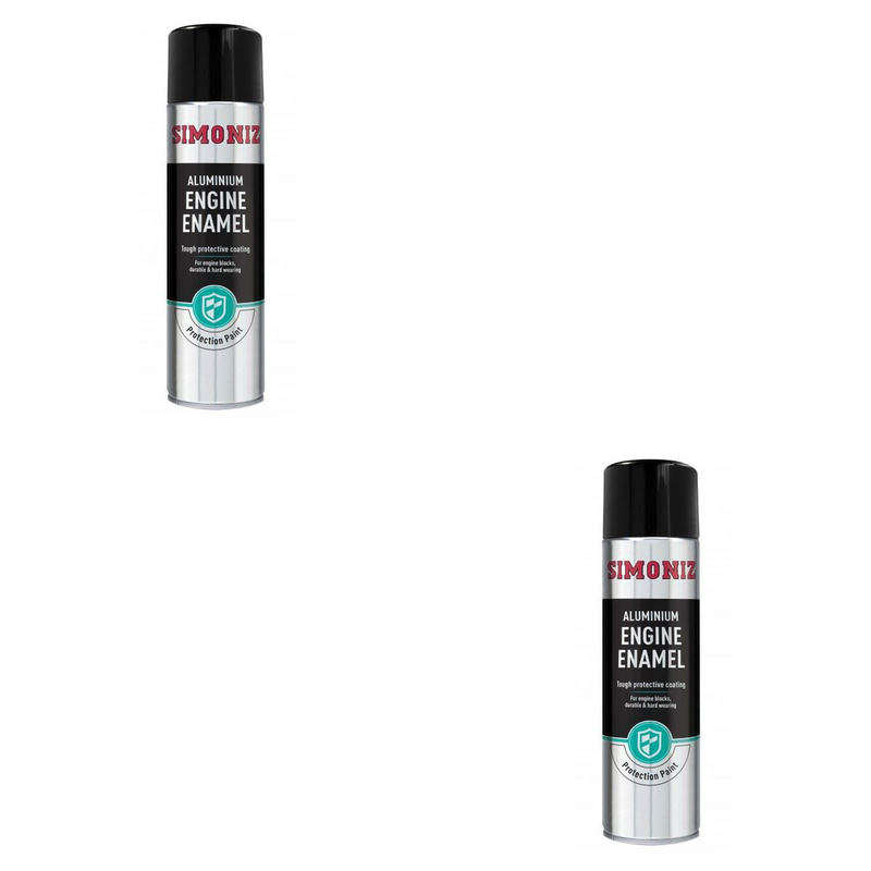 Simoniz Enamel Matt Aluminium Engine Spray Paint 500ml