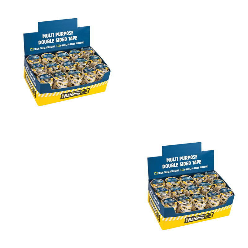 Everbuild Sika Double-Sided Tape 50mm x 5m Display 30 Pieces - 488737