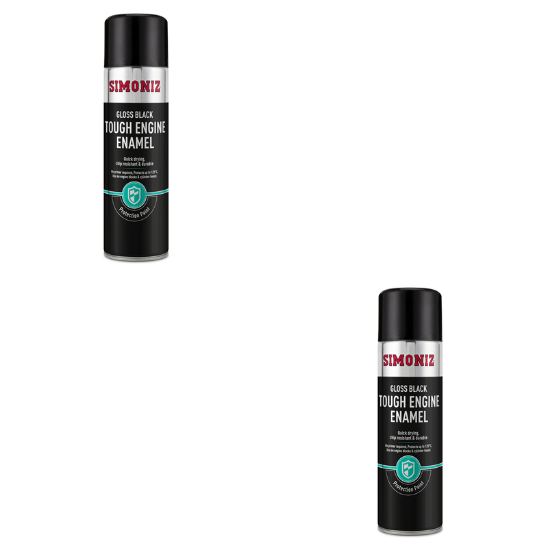 Simoniz Gloss Black Tough Car Spray Paint 500ml