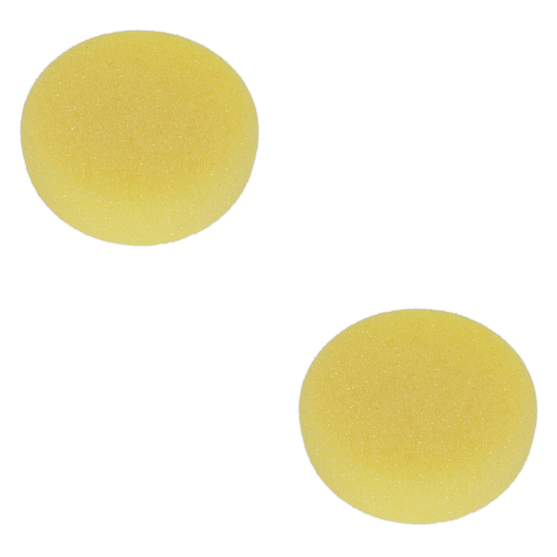 Sealey Hook-and-Loop Buffing & Polishing Foam Head 150 x 50mm - Yellow/Coarse