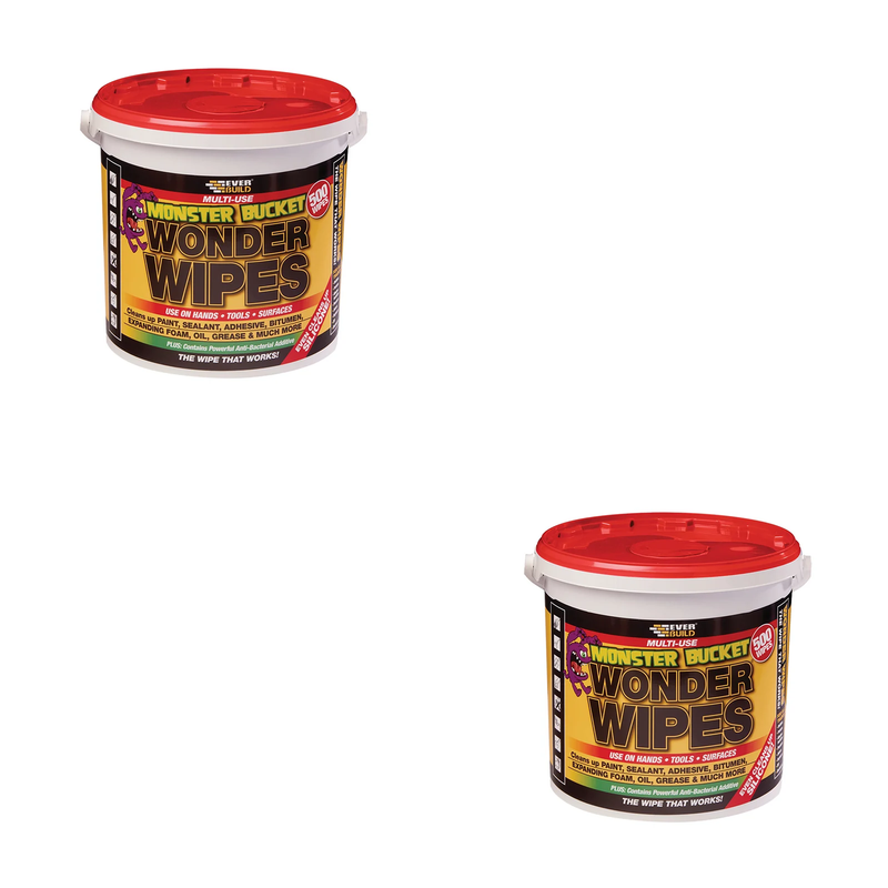 Everbuild Sika Monster Wonder Wipes (Tub 500) - 524290