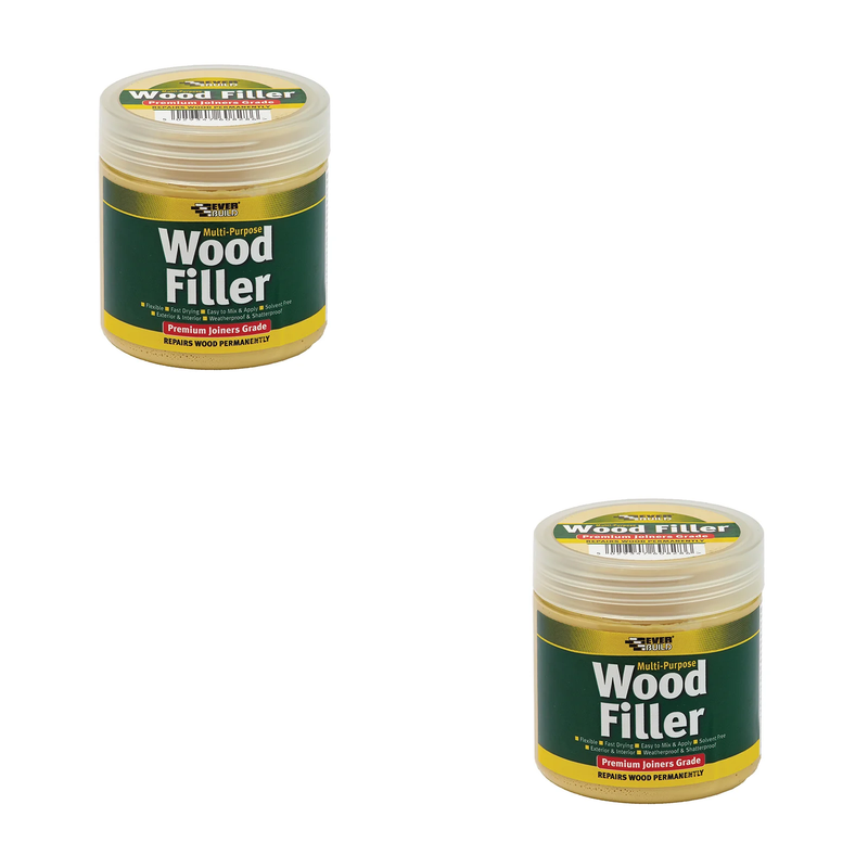 Everbuild Sika Multipurpose Premium Joiners Grade Wood Filler Mahogany 250ml