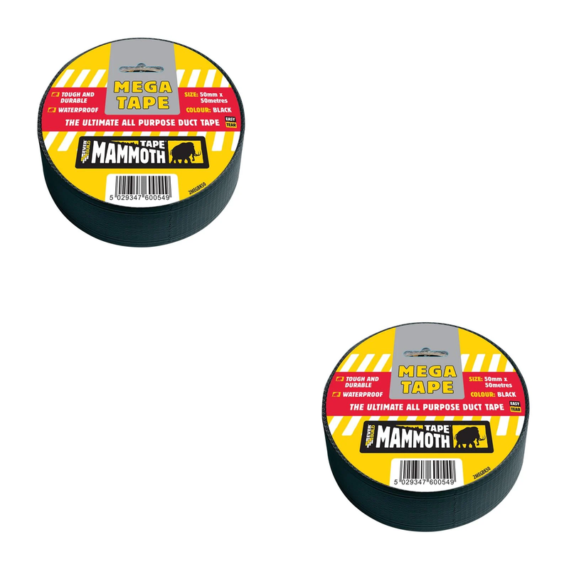 Everbuild Sika Mega All Purpose Tape 50mm Black - 483326
