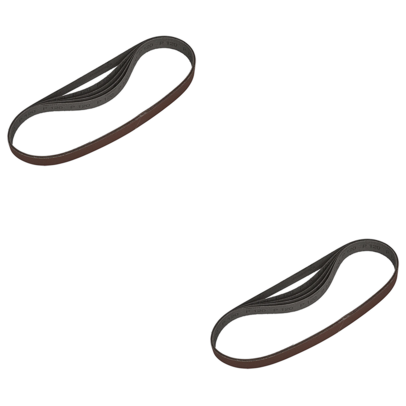 Sealey 25 x 762mm Sanding Belt 120Grit - Pack of 5 - SB0019 Trade Quality