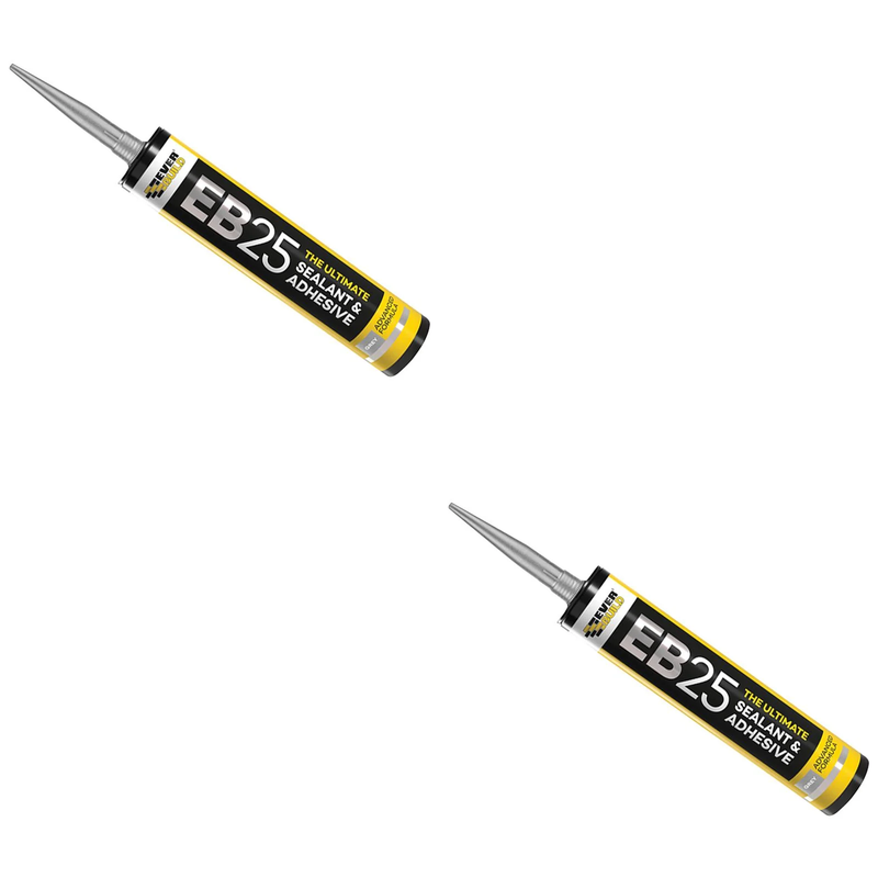 Everbuild Sika EB25 Hybrid Sealant Adhesive Grey 300ml - 605670