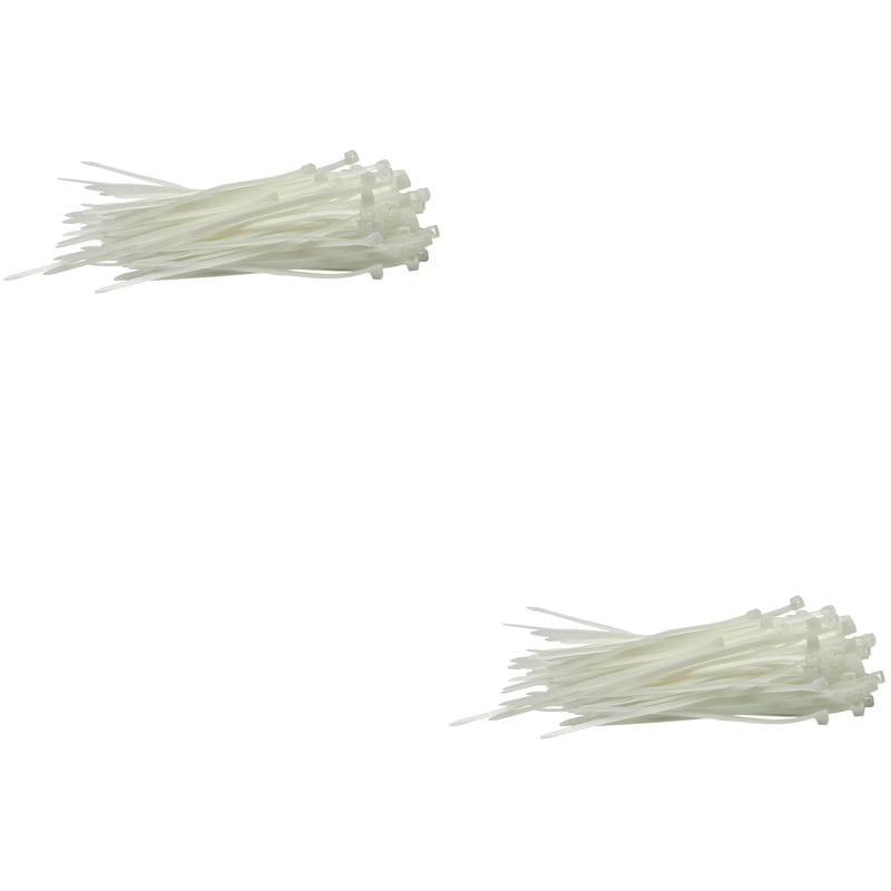 Draper Cable Ties, 2.5 x 100mm, White - Multiple Pack Options