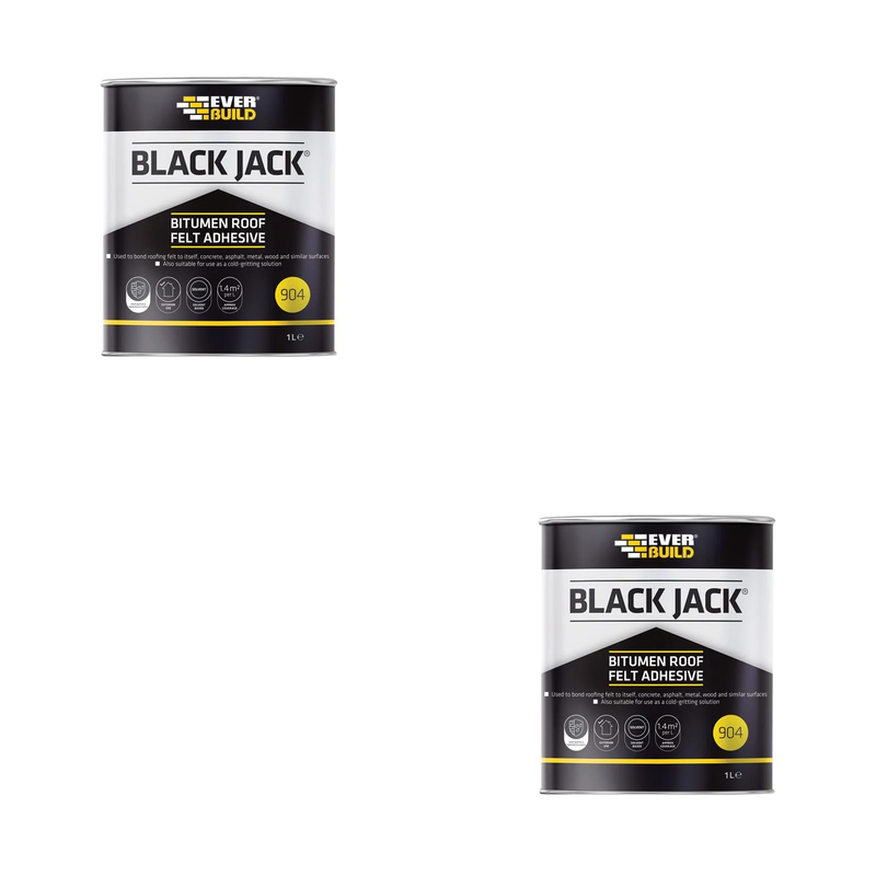 Everbuild Sika Black Jack® 904 Bitumen Roof Felt Adhesive 1 litre - 852650
