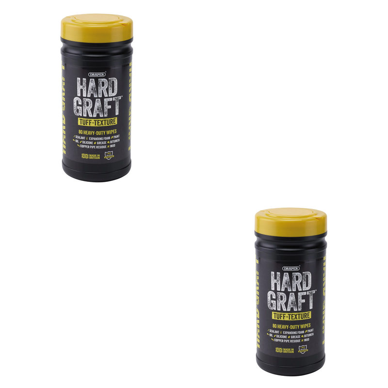 Hard Graft Multipurpose Tuff-Texture Wipes - Tub of 80