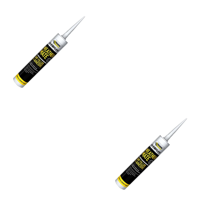 Everbuild Sika Weathermate Gap Filler & Adhesive 295ml White - 489692