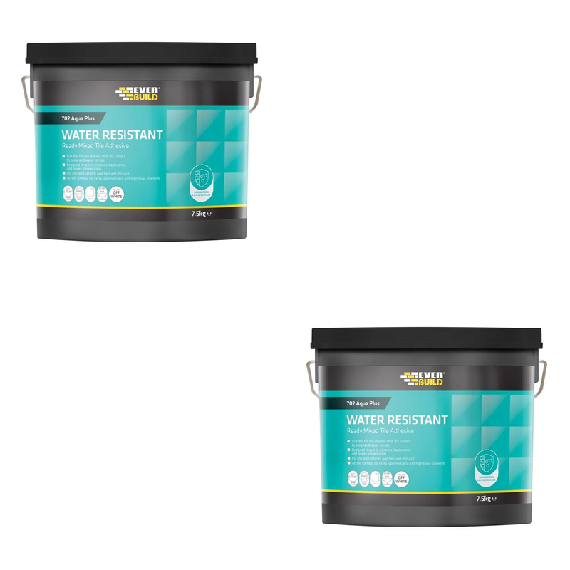 Everbuild Sika 702 Water Resistant Tile Adhesive 16kg/10 litre - 487072
