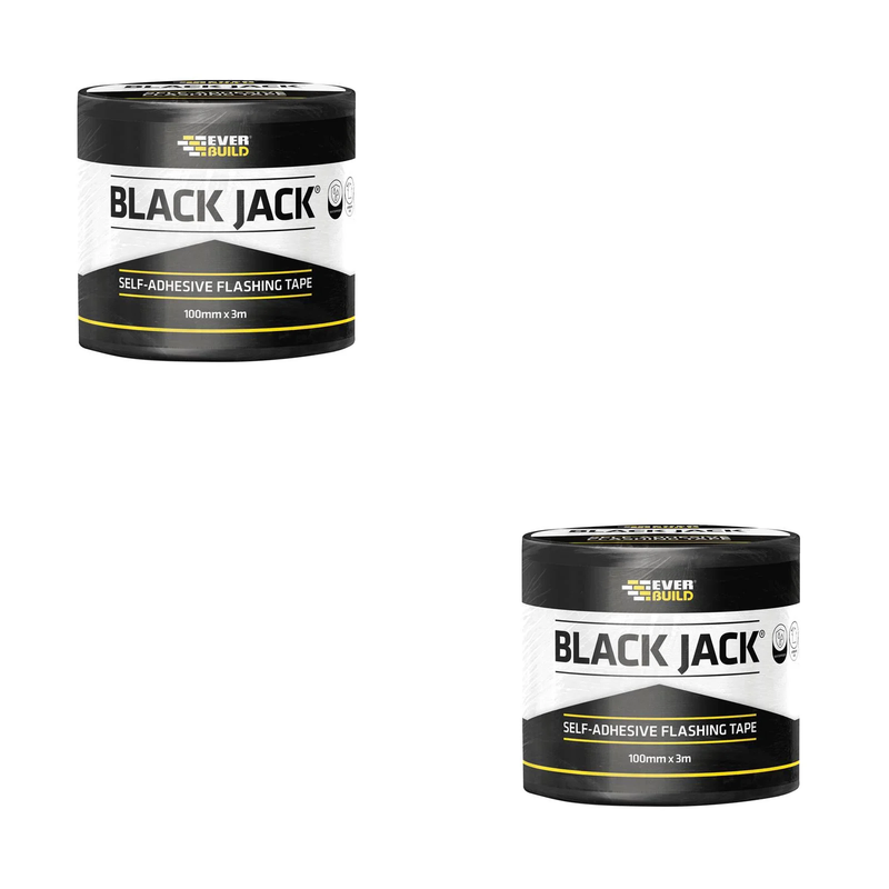 Everbuild Sika Black Jack Flashing Tape 100mm x 3m