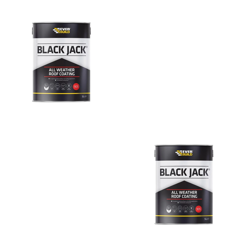 Everbuild Sika Black Jack® 905 All Weather Roof Coating 5 litre - 852567