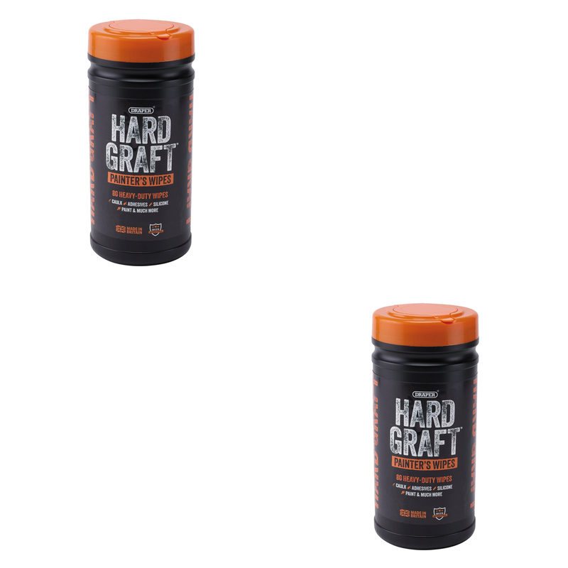 Hard Graft Painters Wipes Tub of 80 - Multi-Quantity Options
