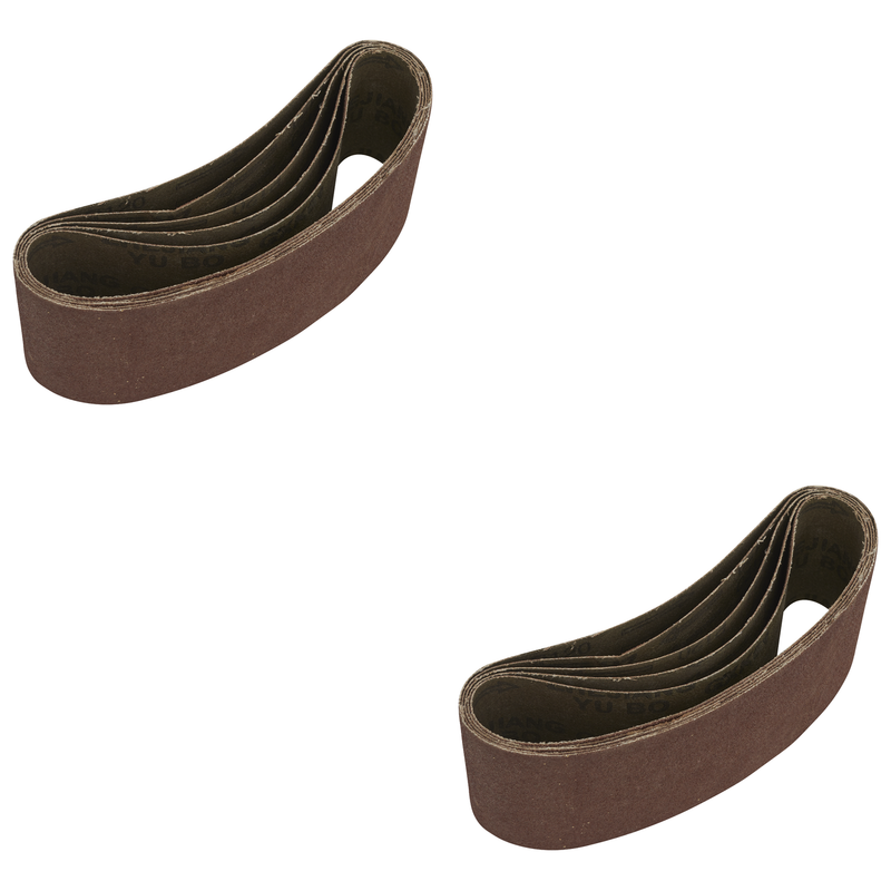 Sealey 76 x 457mm Sanding Belt 120Grit - Pack of 5 - SB120457 Trade Quality