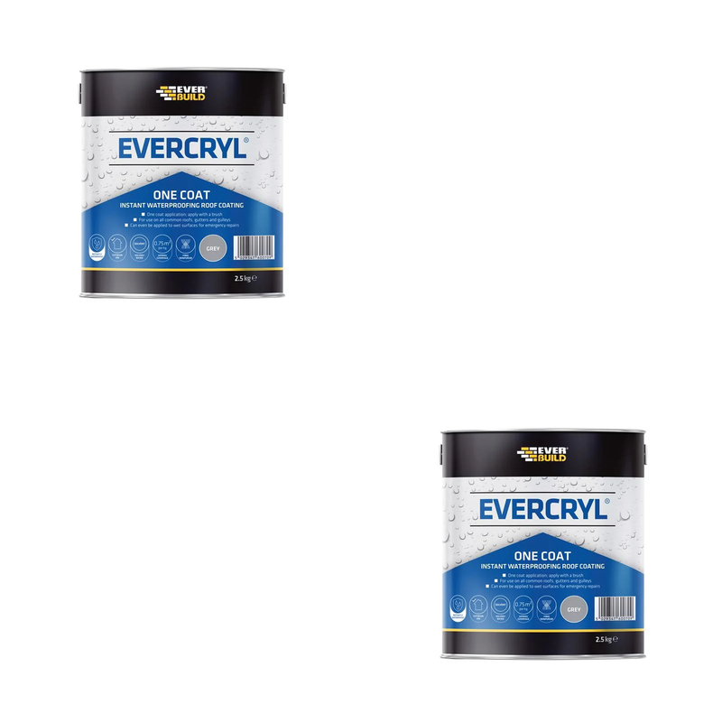 Everbuild Sika Evercryl® One Coat Grey 2.5kg - 851478