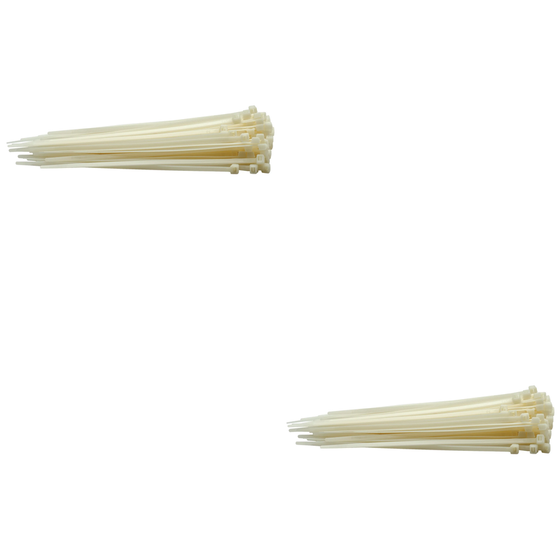 Draper Cable Ties, 4.8mm, White (Pack of 100)