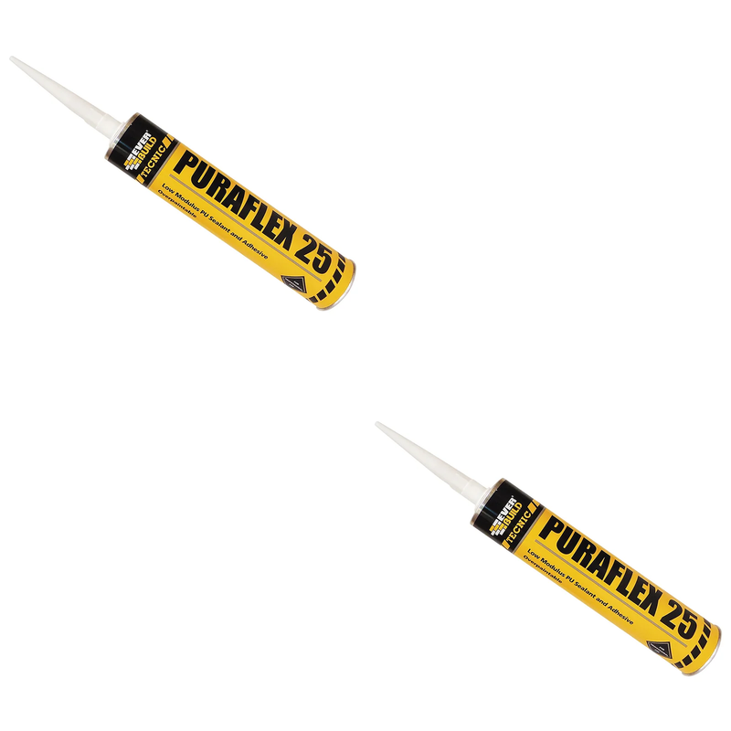 Everbuild Sika Industrial Puraflex 25 Sealant Black 300ml - 464966