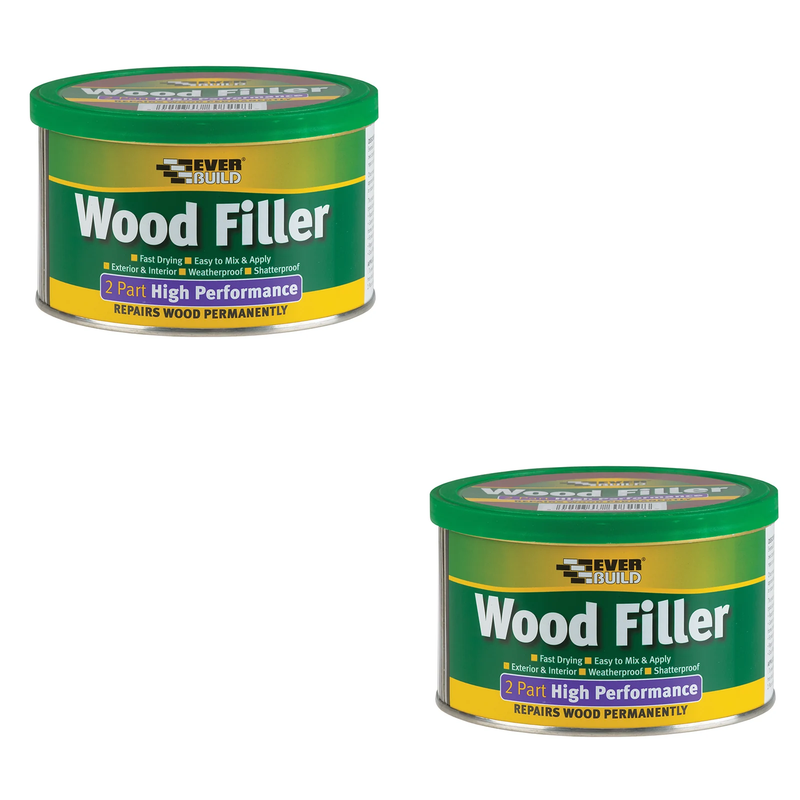 Everbuild Sika 2-Part High-Performance Wood Filler Light Stainable 1.4kg