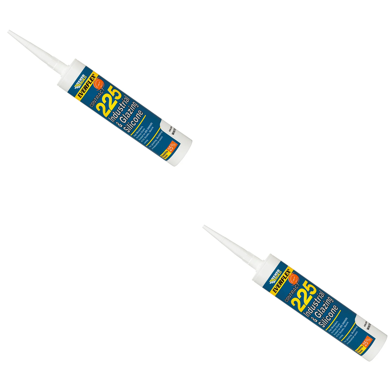 Everbuild Sika Everflex® 225 Industrial & Glazing Silicone Brushed Steel