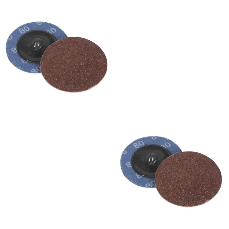 Sealey Sanding Disc 50mm 80Grit Pack of 10