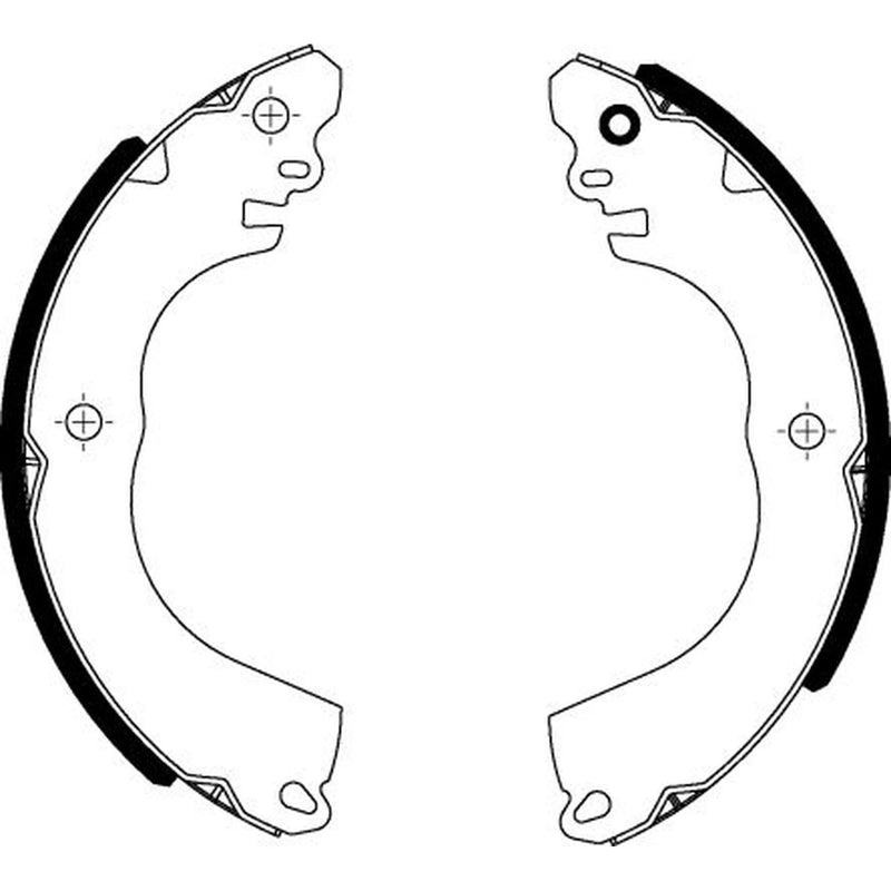 Mintex Brake Shoe Set Axle Kit MFR737
