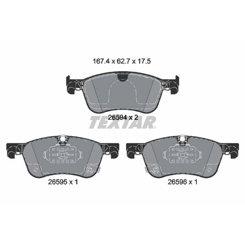 Textar Front Brake Pad Set 2659401